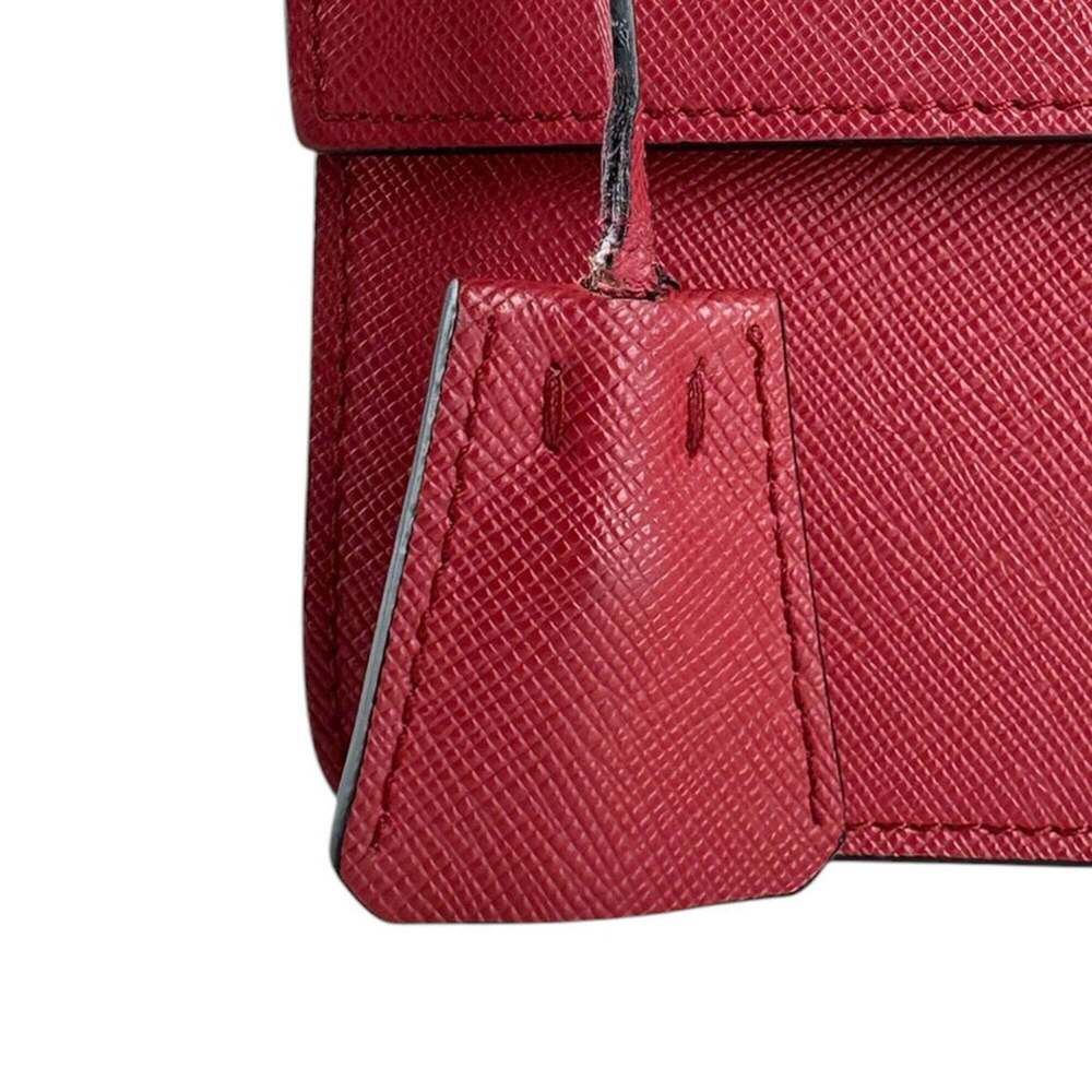 PRADA Red Leather Shoulder Bag - Picture 11 of 13